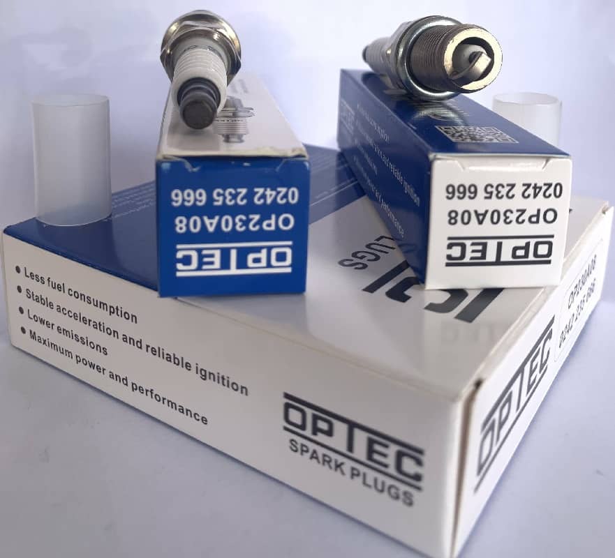 4 Piece Set of Optec OEM Spark Plug # 0242235666 / OP230A08 - Mercedes Benz