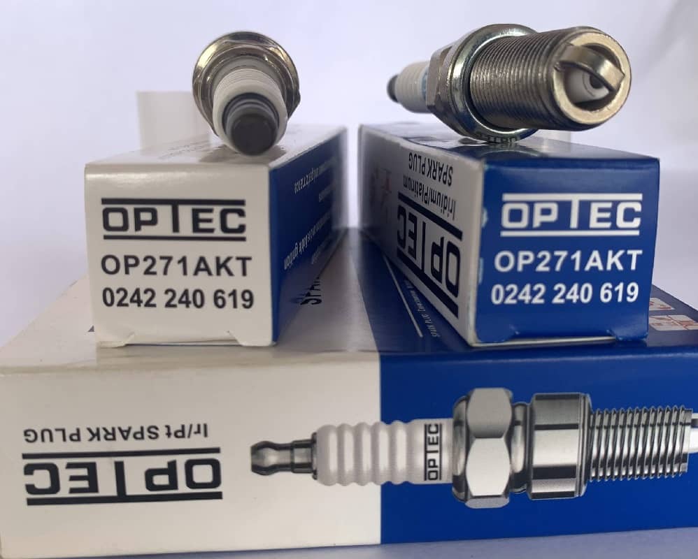 4 Piece Set of Optec OEM Spark Plug # 0242240619  / OP271AKT - Mercedes Benz