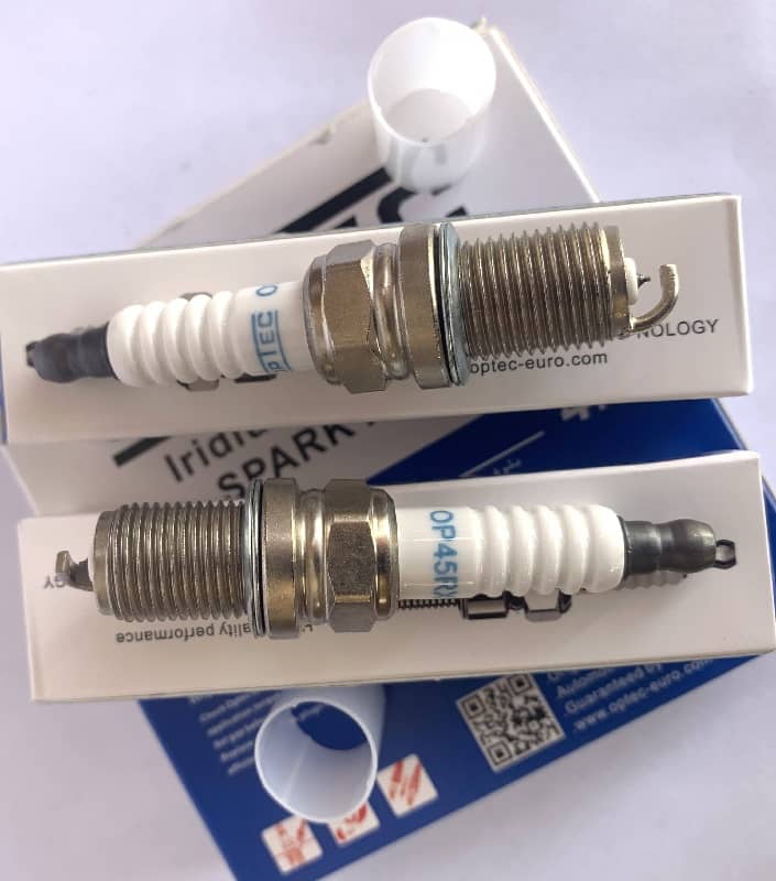 4 Piece Set of Optec OEM Spark Plug # 0242230500 / OP45RX02 - Mercedes Benz